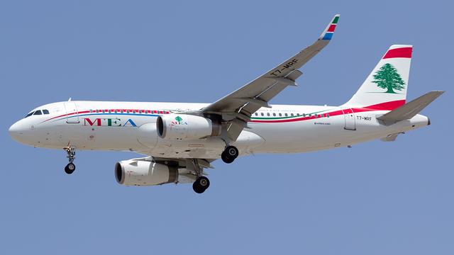 T7-MRF:Airbus A320-200:Middle East Airlines